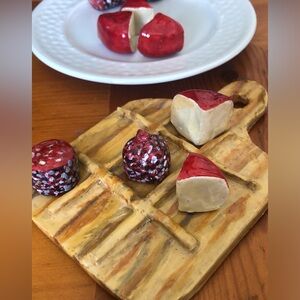 Handmade novelty tic Tac toe board. Charcuterie board